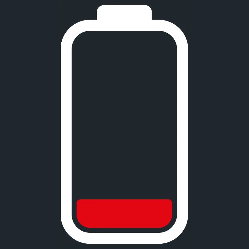 LOW BATTERY - White