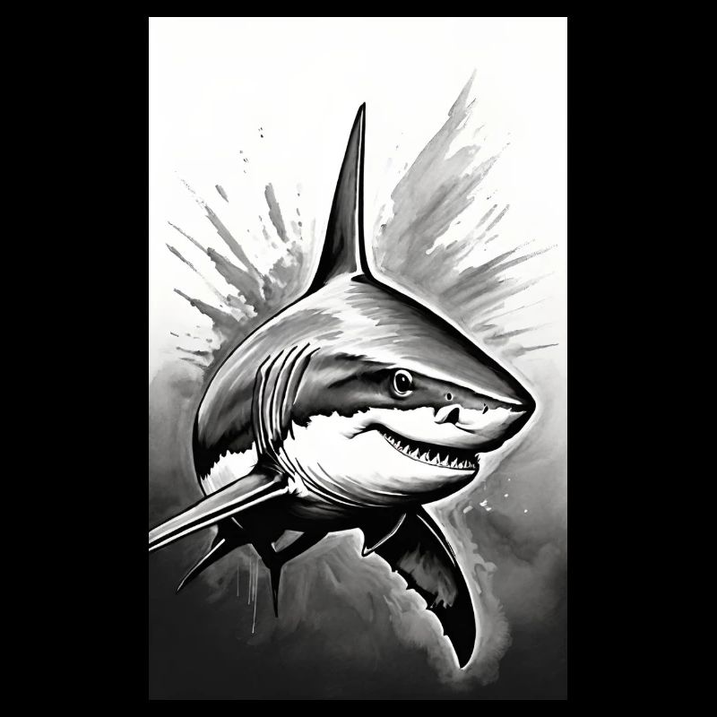 Requin | Grand requin blanc | Créature marine | Poisson