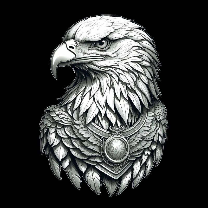 Adler Kopf Grafik