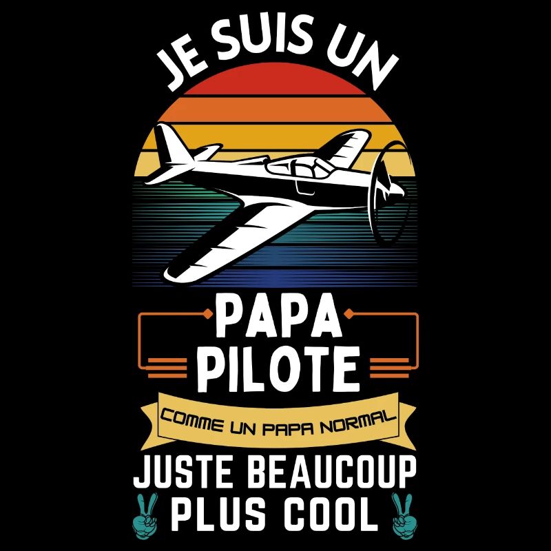 Vatertag T-Shirt - Cool Pilot Dad