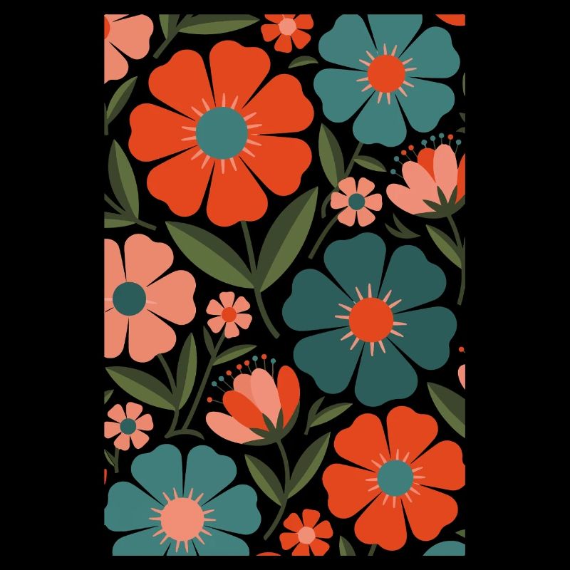 Fleurs de flore bohème