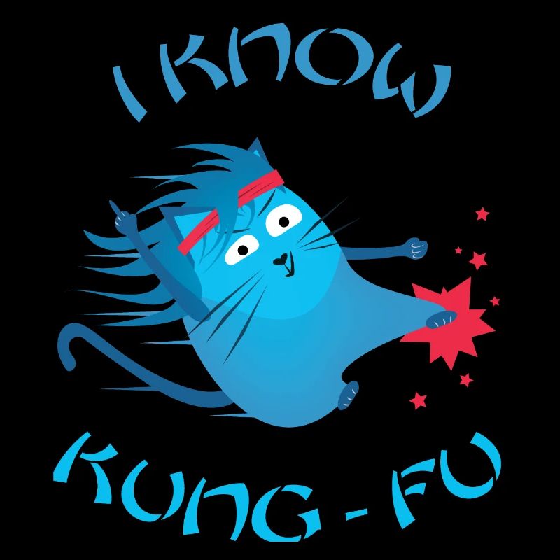 Funny Cat - I Know Kung Fu - Chats drôles
