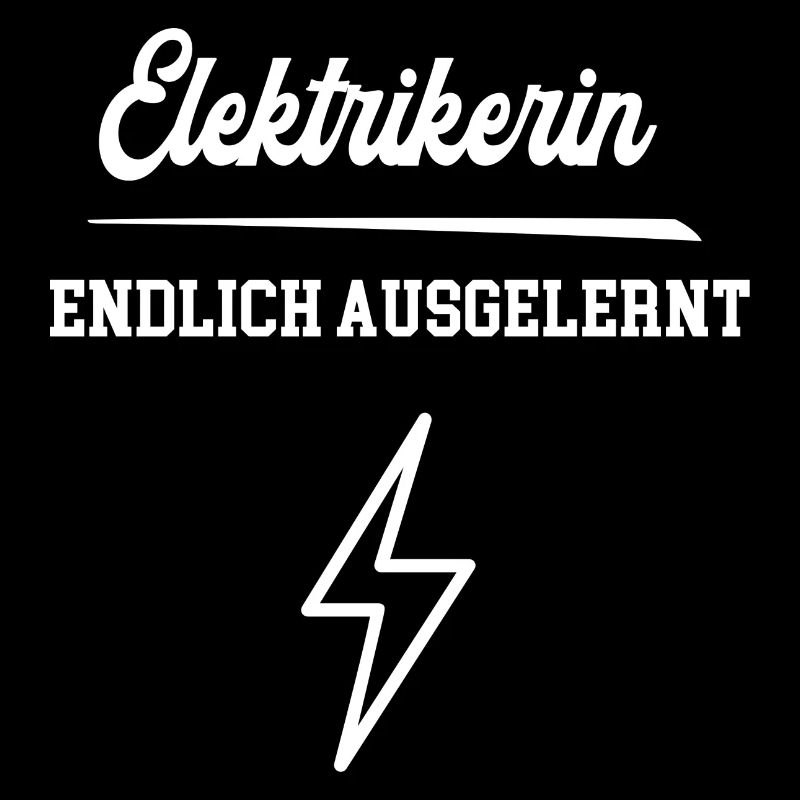 Elektrikerin Endlich Ausgelernt Lehrling Azubine