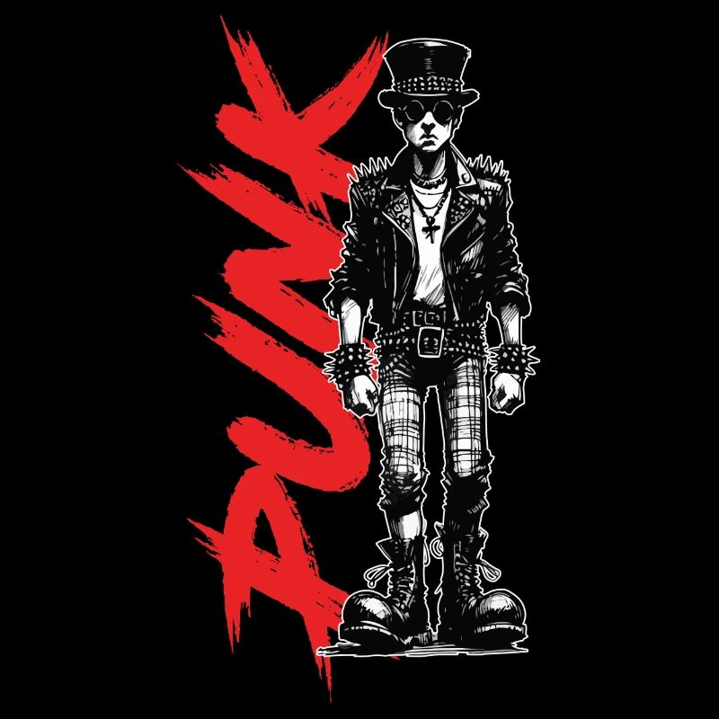 Des punks avec un chapeau