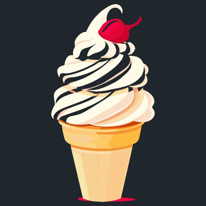 Cornet de crème glacée Artwork