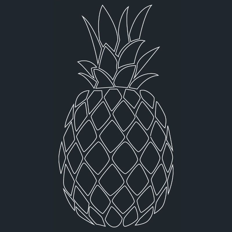 Pineapple white - Minimal Design