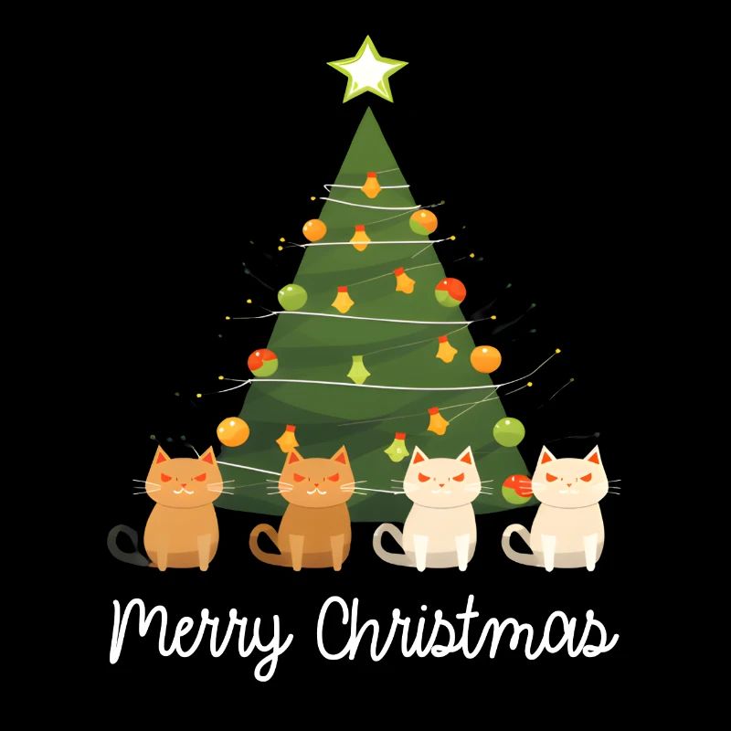 Joyeux Noël 4 chats