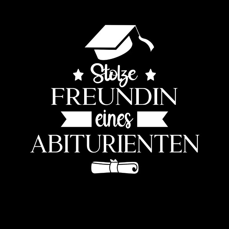 Stolze Freundin eines Abiturienten Abi Abitur