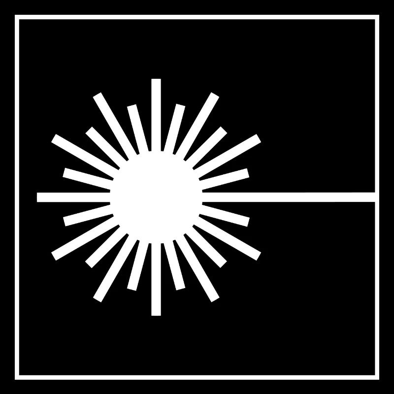 Laser Warnung Schild