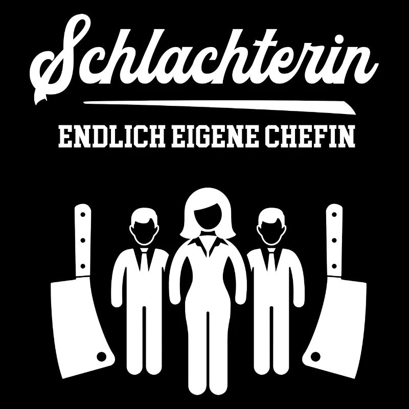 Schlachterin Chefin Schlachterei Fleischer Metzger