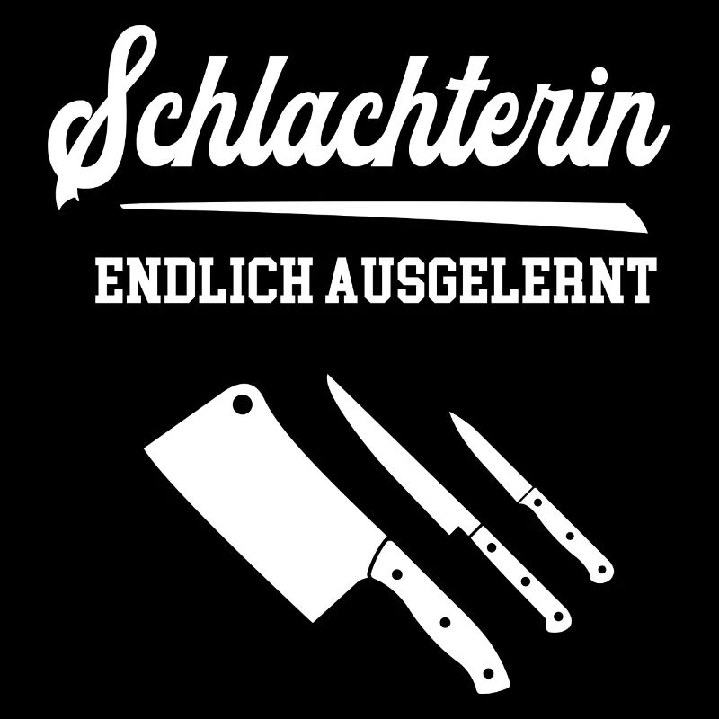 Schlachterin Endlich Ausgelernt Lehrling Azubine