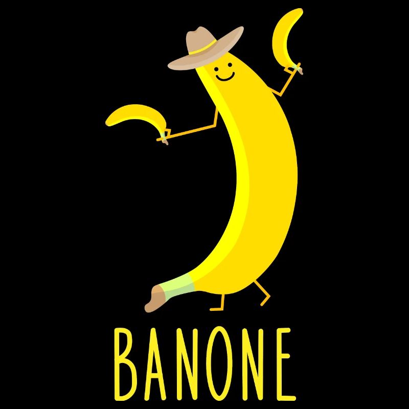 Drôle de banane en cow-boy (b)