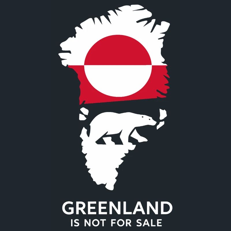 Don nature arctique du drapeau de l’ours polaire du Groenland