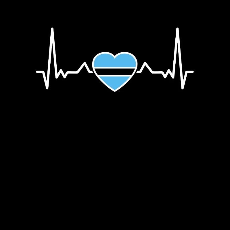 Botswana heartbeat Botswana flag Botswana