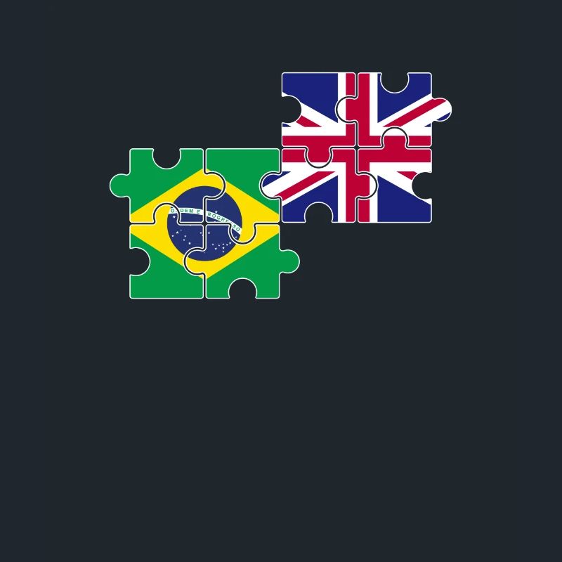 Brésil Royaume-Uni Drapeau britannique Brésilien