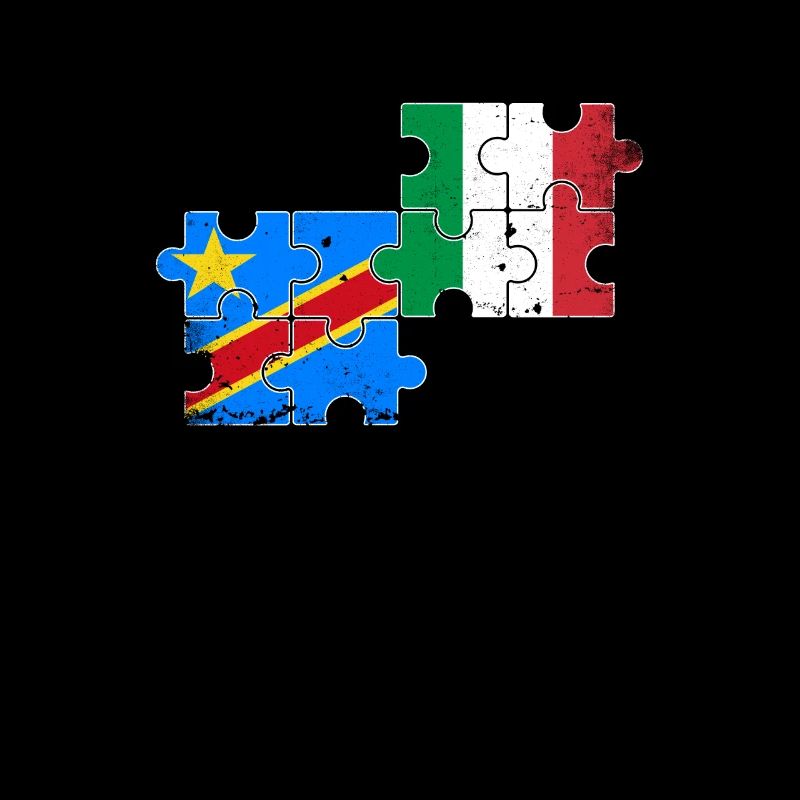 DR Congo Italy Vintage Flag Congolese