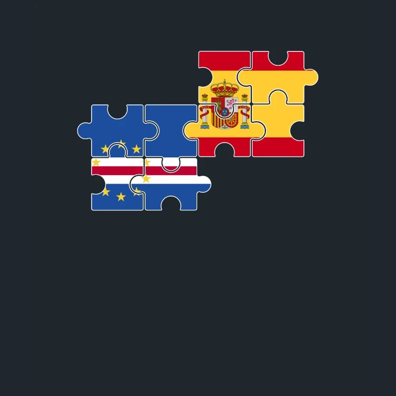 Cap-Vert Espagne Drapeau Espagne Cap-Vert