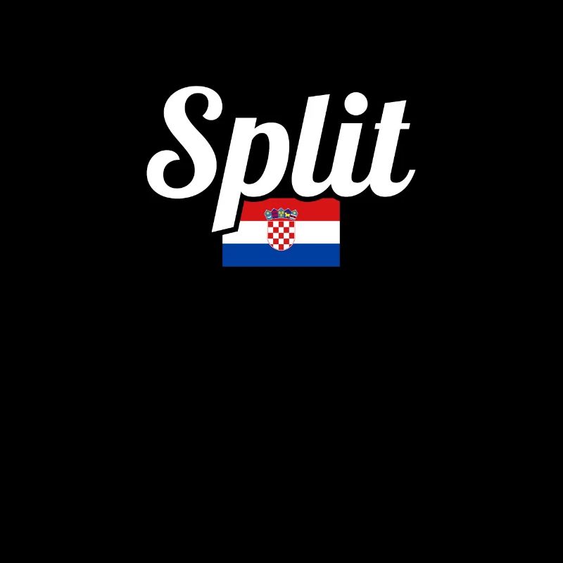 Split Kroatien Kroatische Flagge Kroate