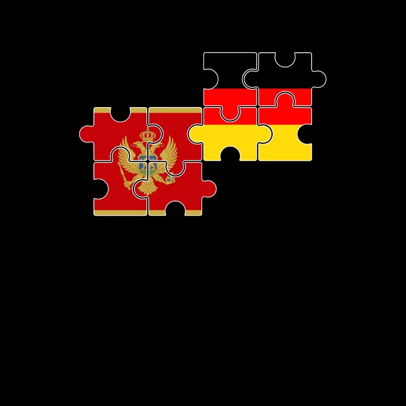 Montenegro Germany Flag Montenegrins