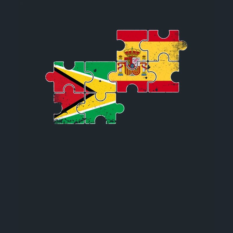 Guyane Espagne Vintage drapeau espagnol guyanais