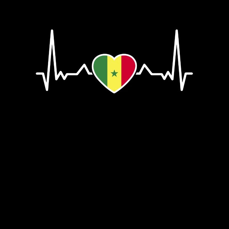 Battement de cœur du Sénégal Drapeau du Sénégal