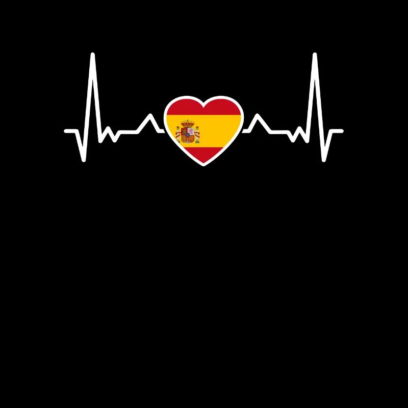Espagne Heartbeat Drapeau espagnol Espagnols