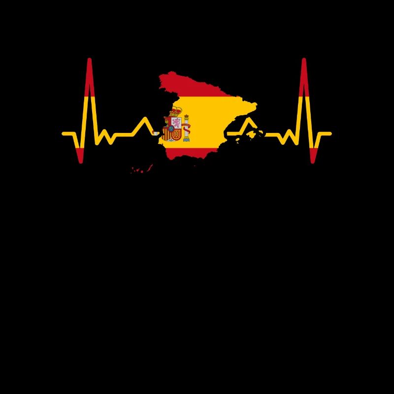 Spanien Karte Herzschlag Spanische Flagge Spanier