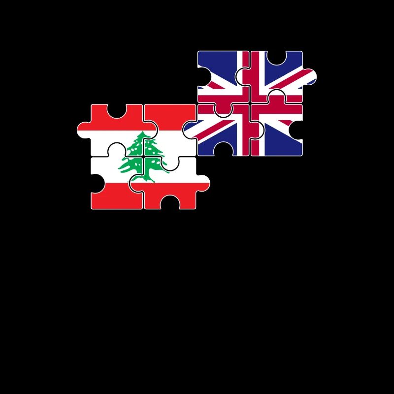Libanon UK Flagge Britisch Libanesisch