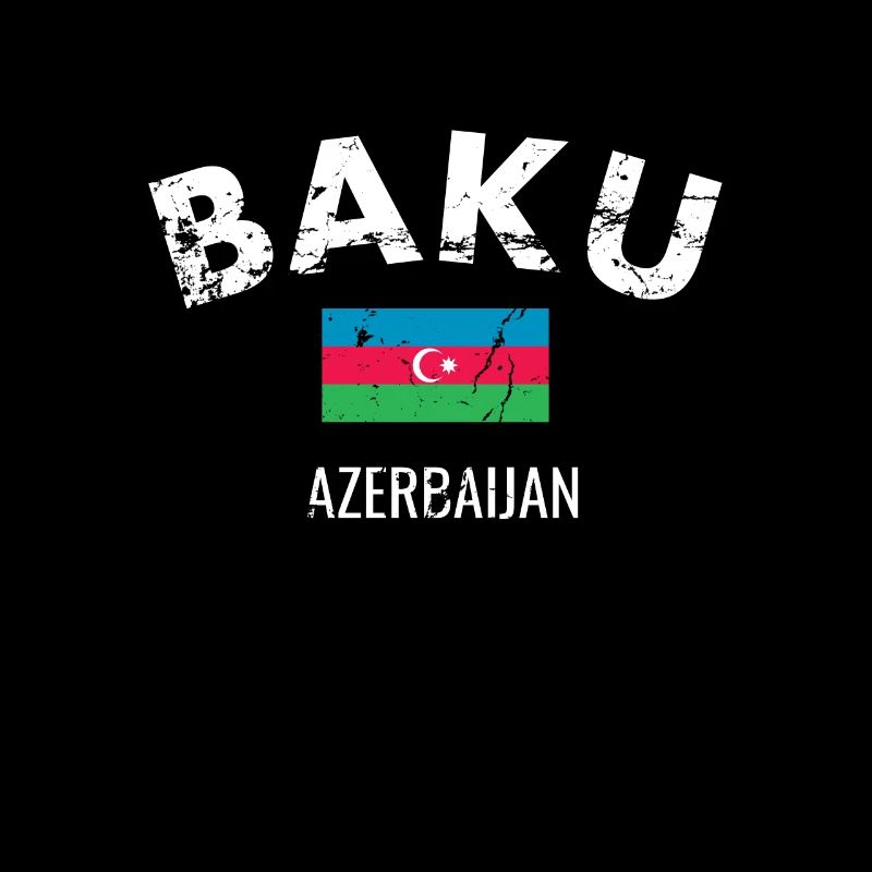 Bakou Vintage Azerbaïdjan Drapeau de l’Azerbaïdjan