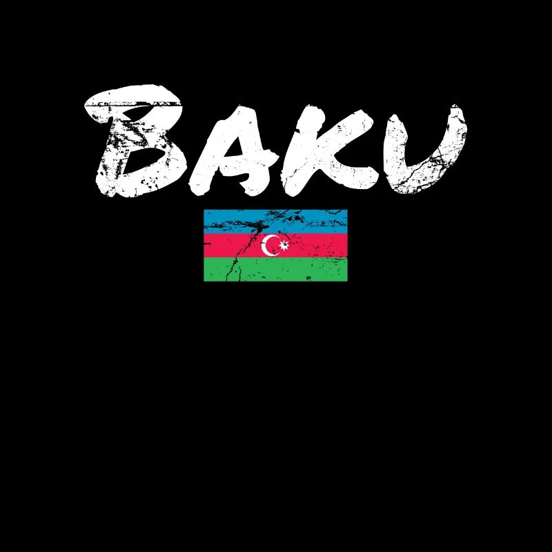 Bakou Vintage Azerbaïdjan Drapeau de l’Azerbaïdjan