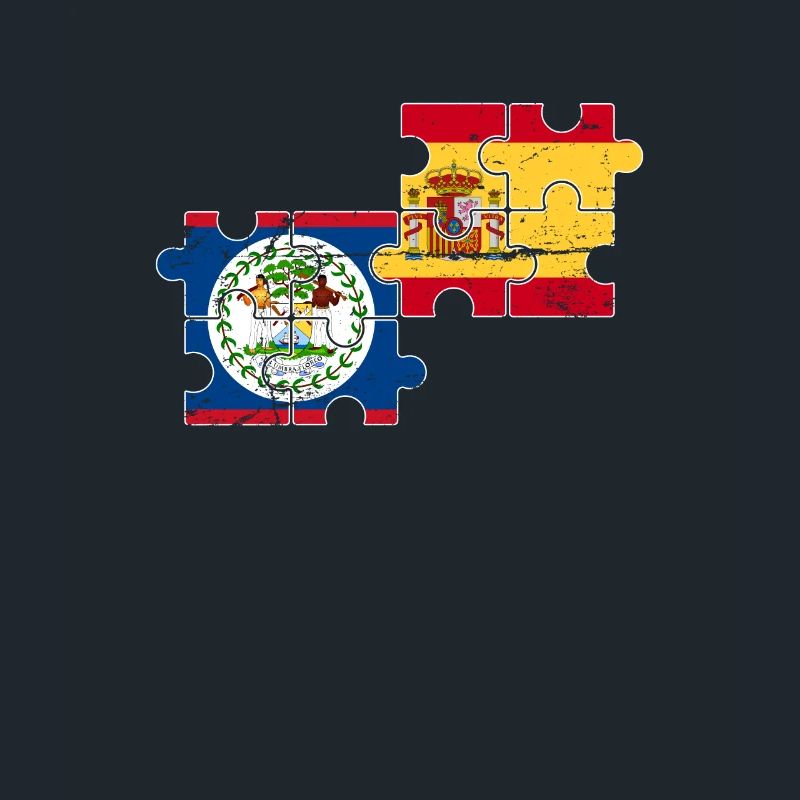 Belize Spain Vintage Flag Belizer