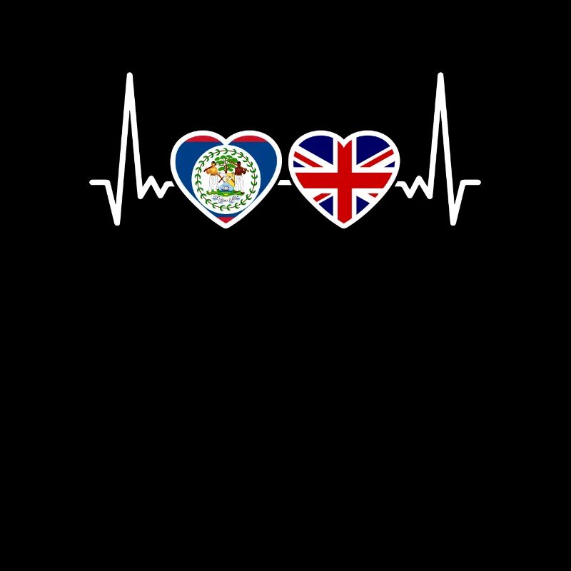 Belize Royaume-Uni Heartbeat Drapeau britannique du Belize