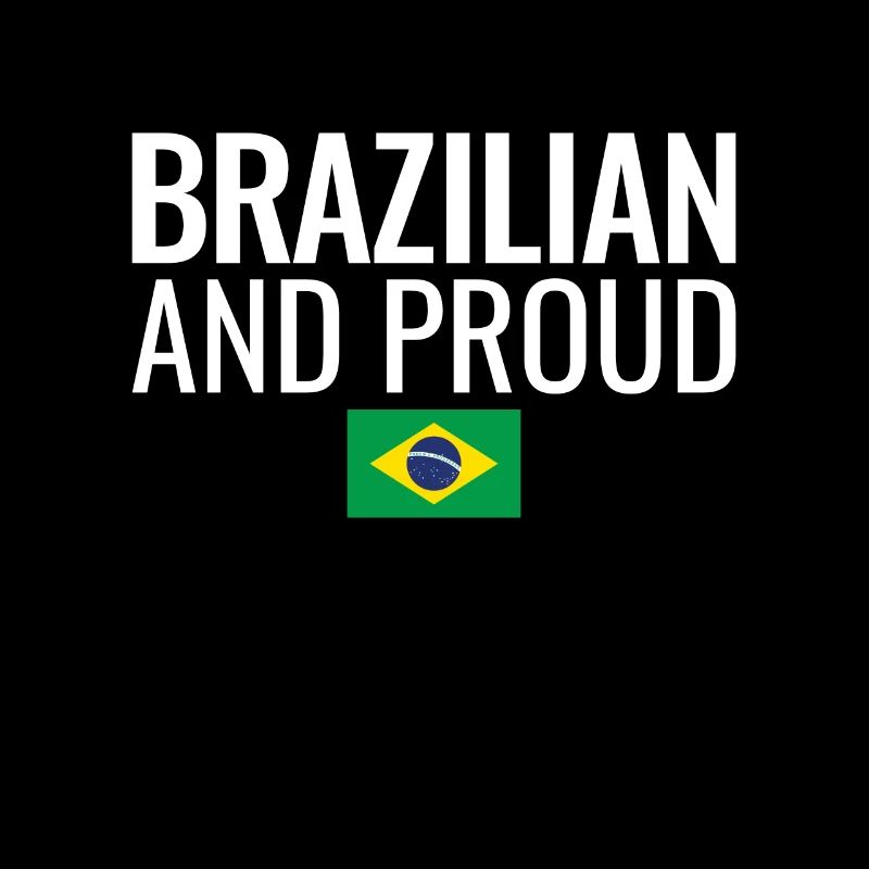 Drapeau brésilien et fier du Brésil