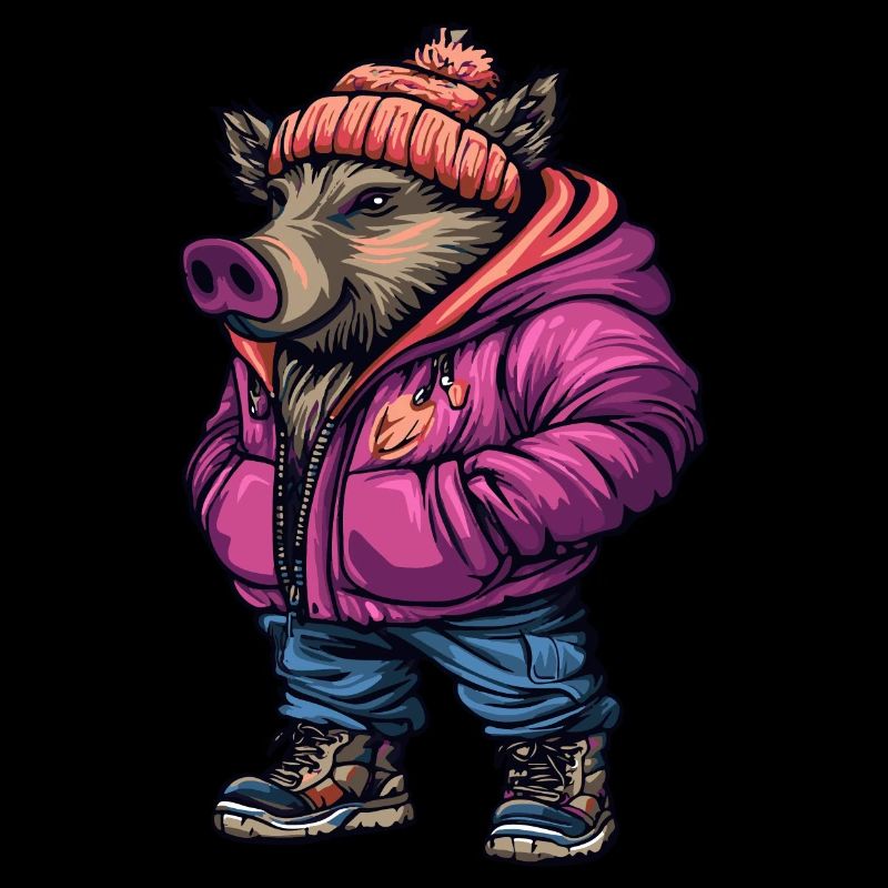 Sanglier Mode Cochon d’hiver