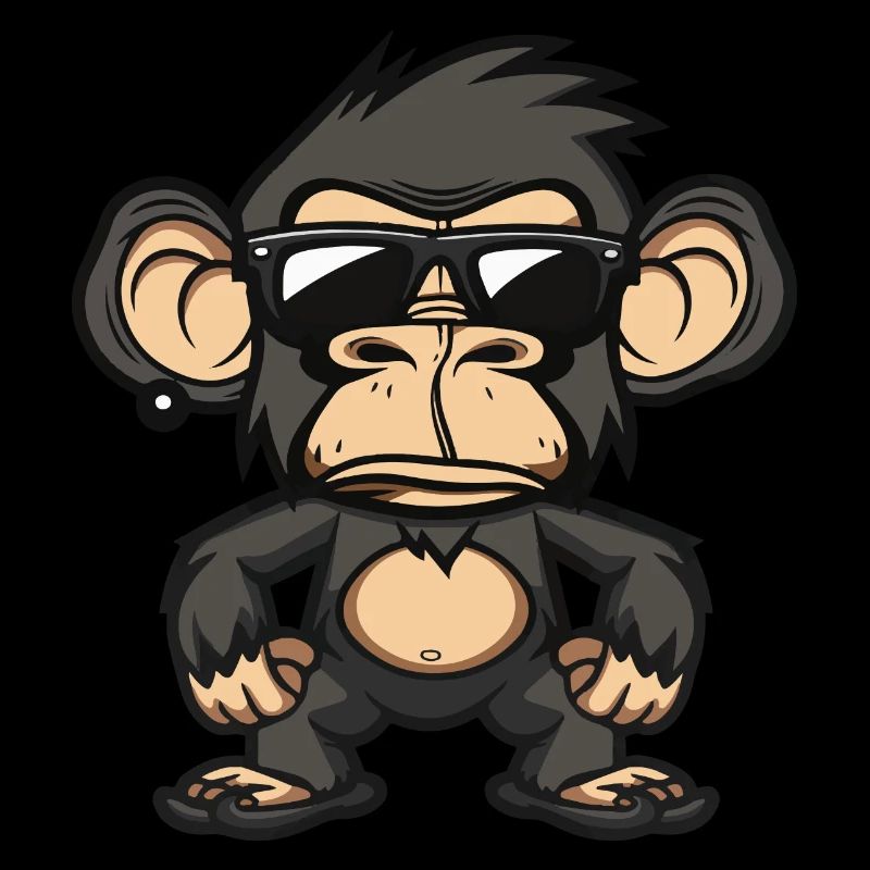 Singe Bande dessinée cool