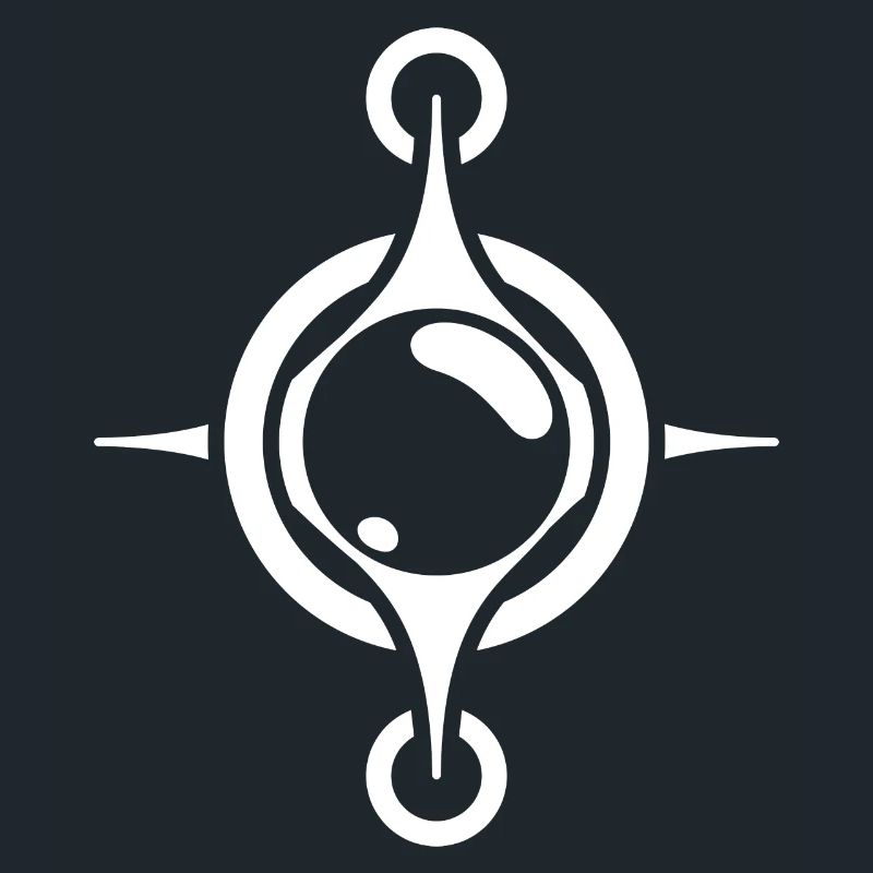 Abstract Sphere Compass Design: Intriguing Design