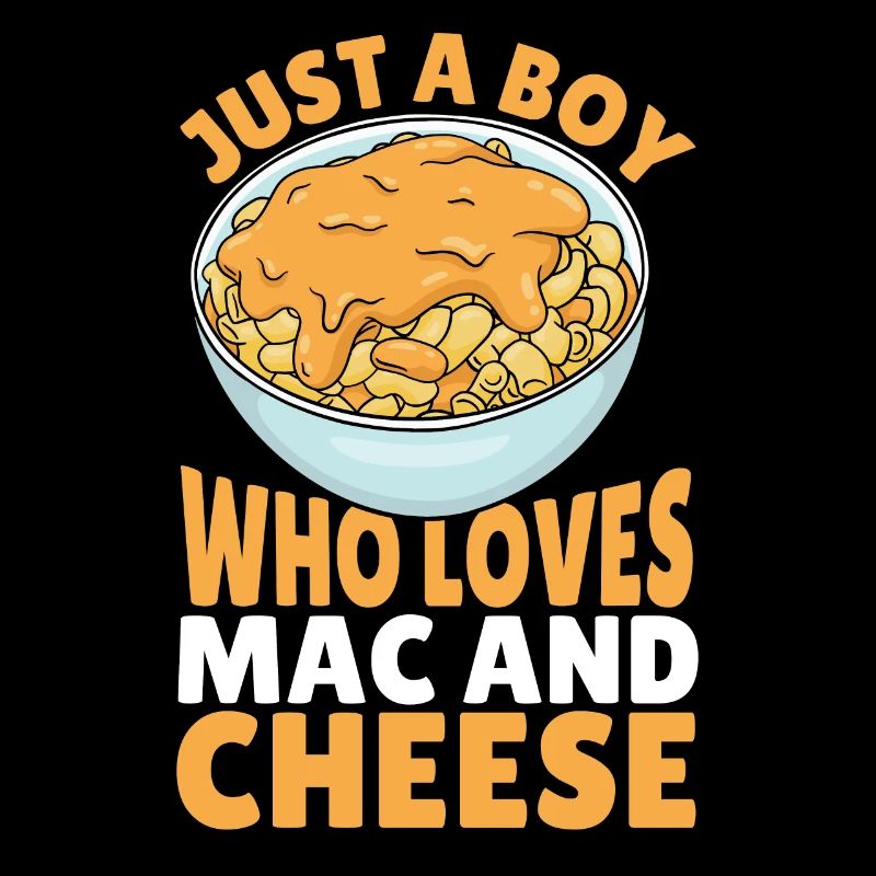 Juste un garçon qui aime le macaroni au fromage