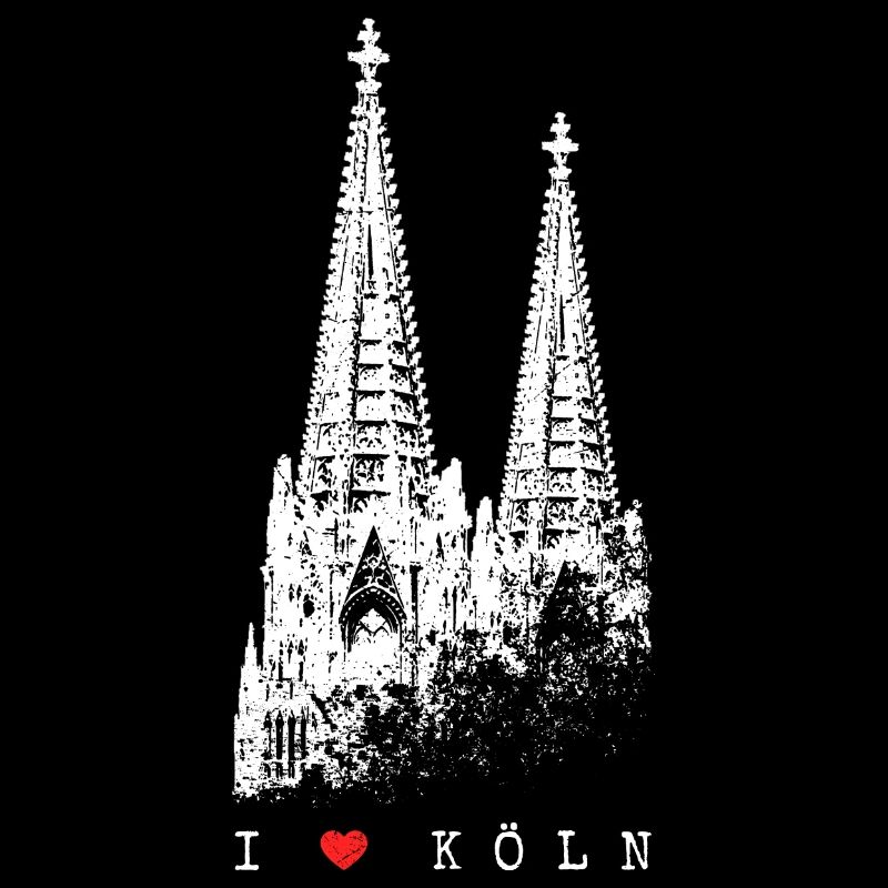 I Love Cologne Cologne Skyline Cologne Cathedral Silhouette