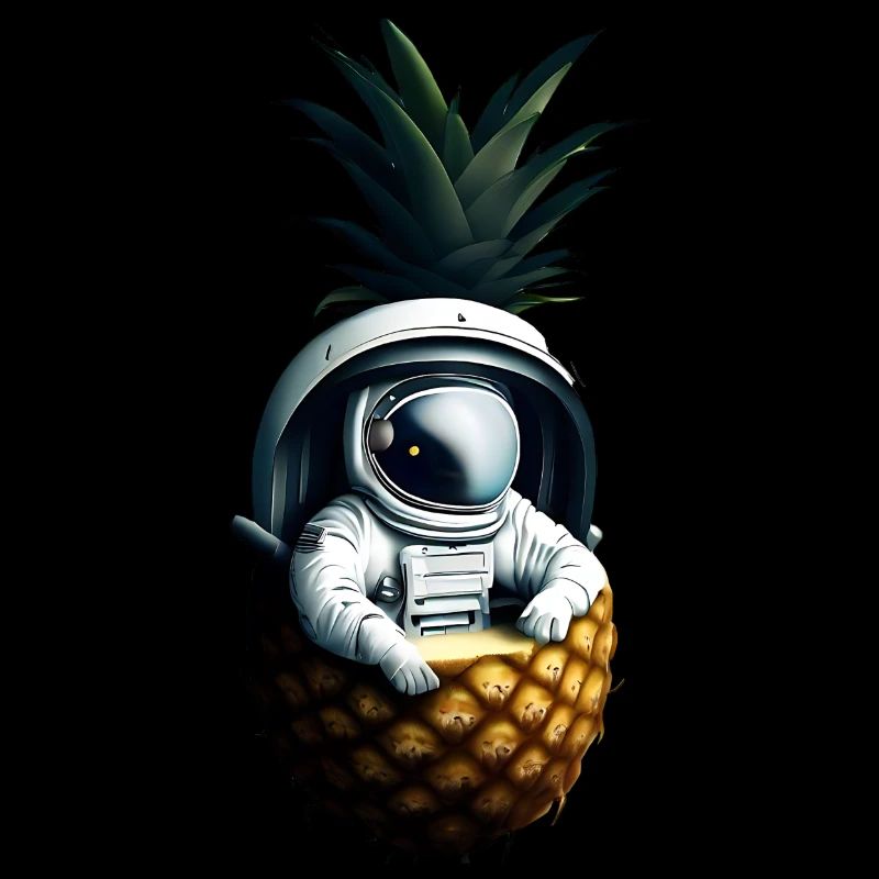 Astronaut in pineapple