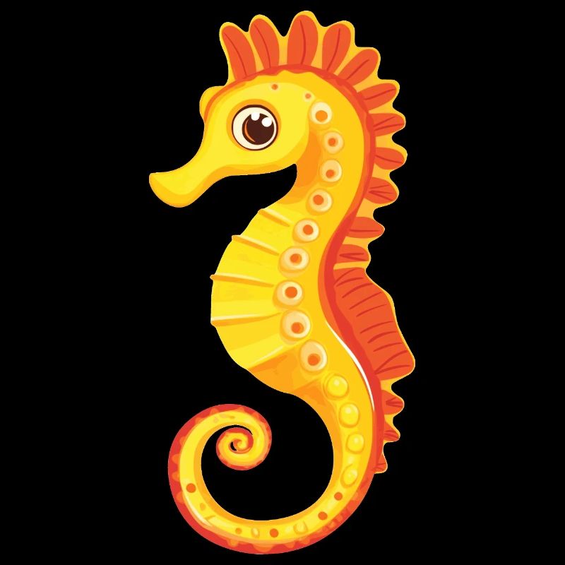 Hippocampe jaune