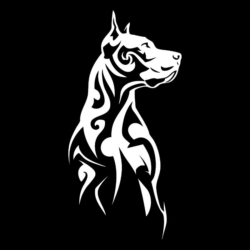 Tribal Dog Head