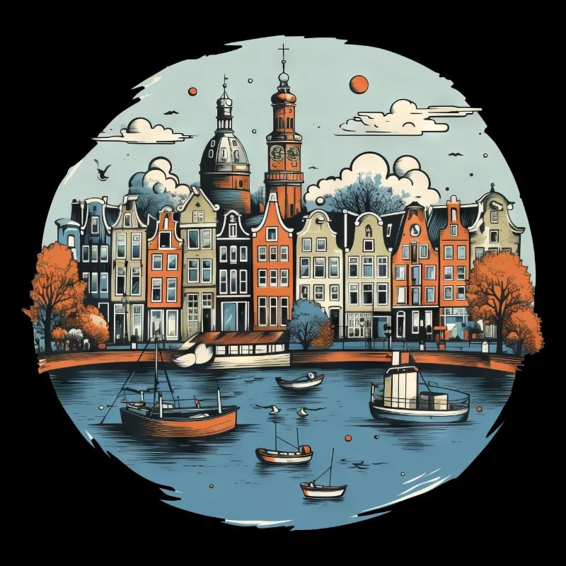 Design de vacances Skyline d’Amsterdam