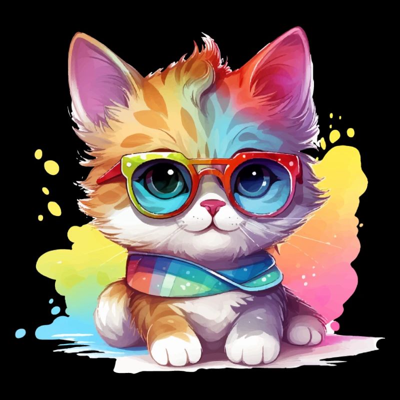 Cadeau mignon pour les fans de bébé chat pour enfants et chats