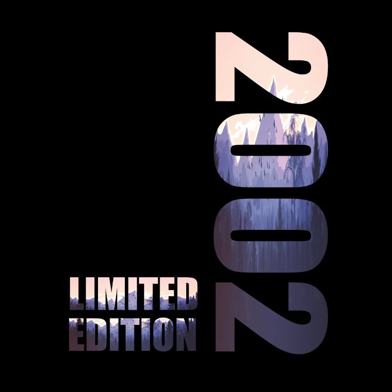 2002. Idée d’anniversaire de t-shirt en édition limitée