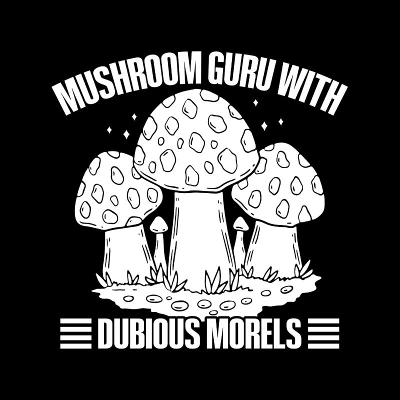 Morel Mushrooms Guru With Dubious Mushroom