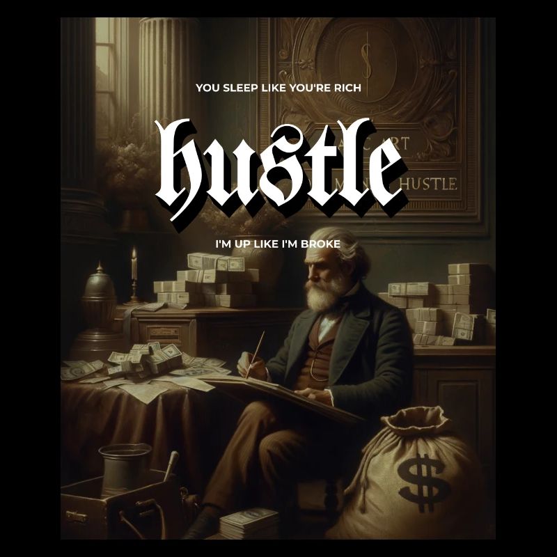 Hustle - Wohlhabender Mann auf klassischem Gemälde