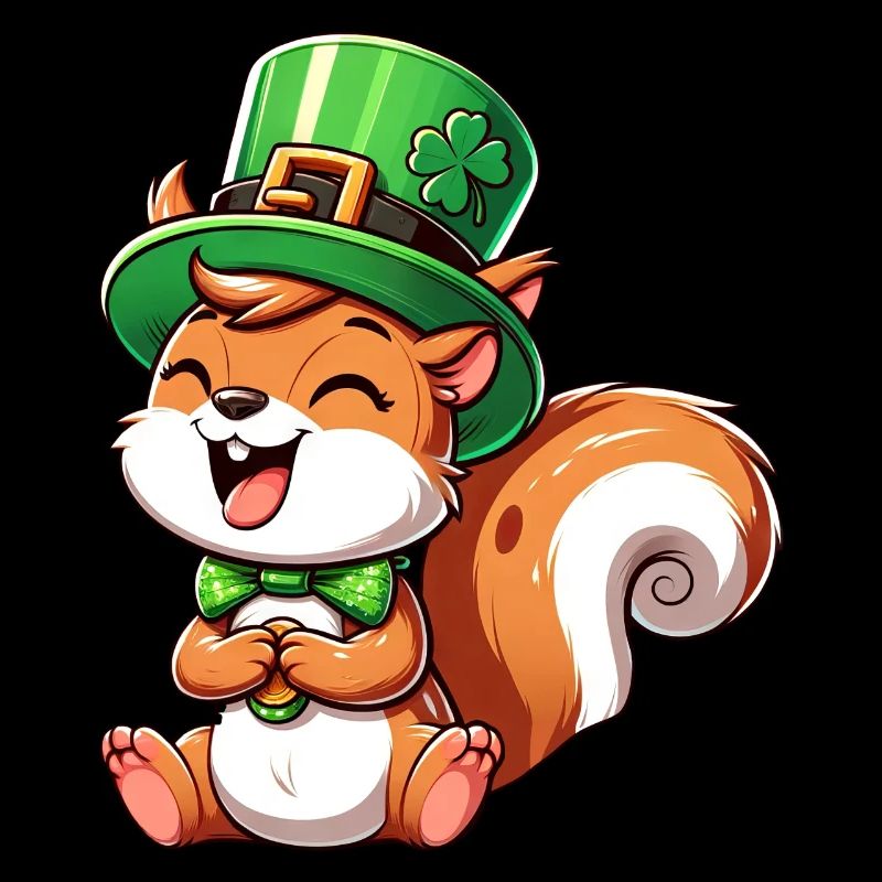 Freches Eichhörnchen St. Patricks