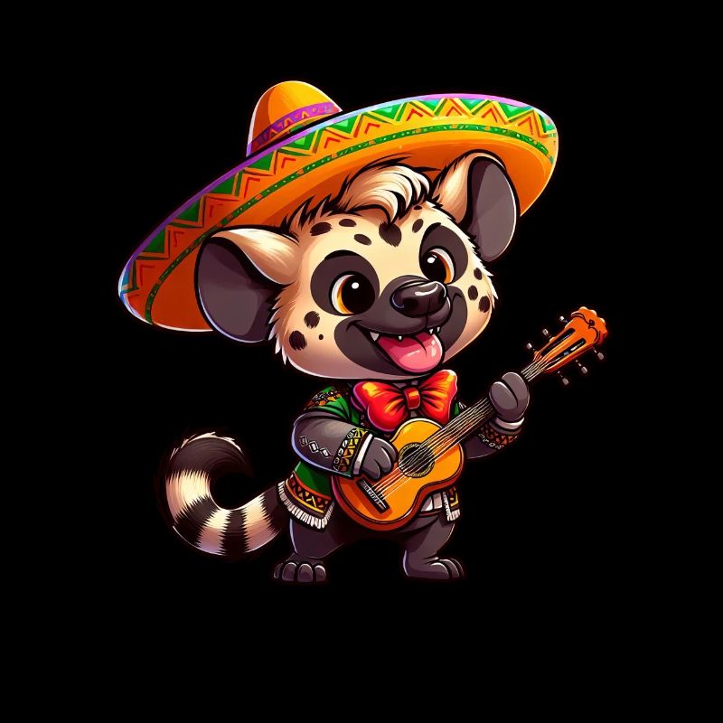 Cinco de Mayo Hyäne Giraffe Mariachi