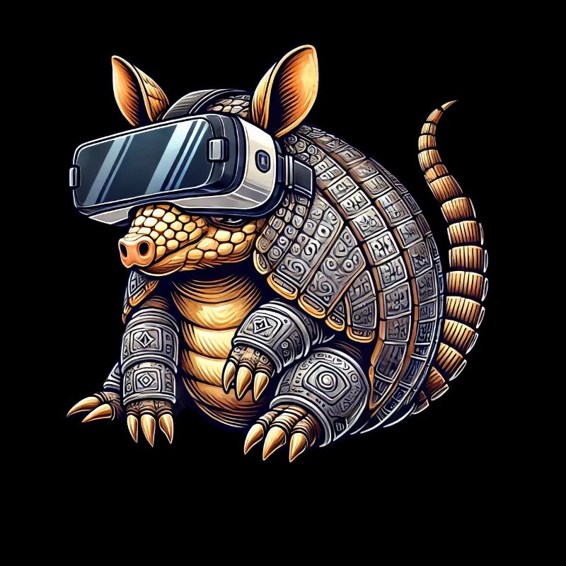 Armadillo Gürteltier VR Virtual Reality Gamer