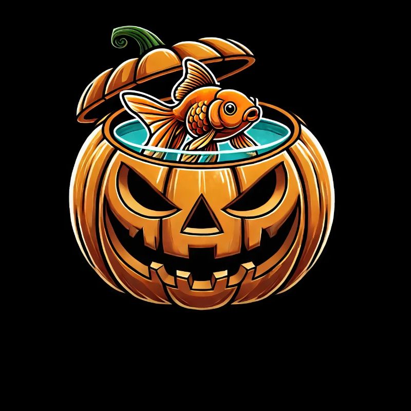 Halloween Fish Goldfish Freshwater Fish Aquarium
